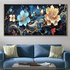 Mystical Floral Radiance Crystal Glass Wall Decor Paintings for Home & Wall Decoration items